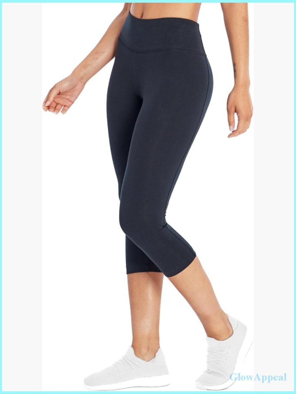 High Rise Tummy Control Capri Legging 18" Inseam